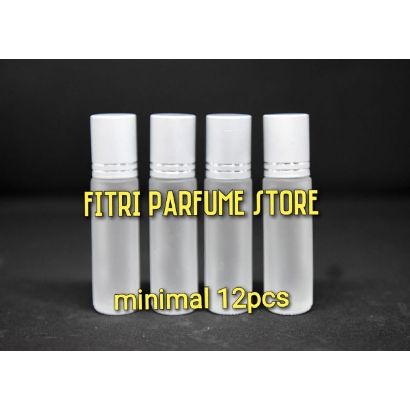 Botol parfum roll on doff 8ml silver