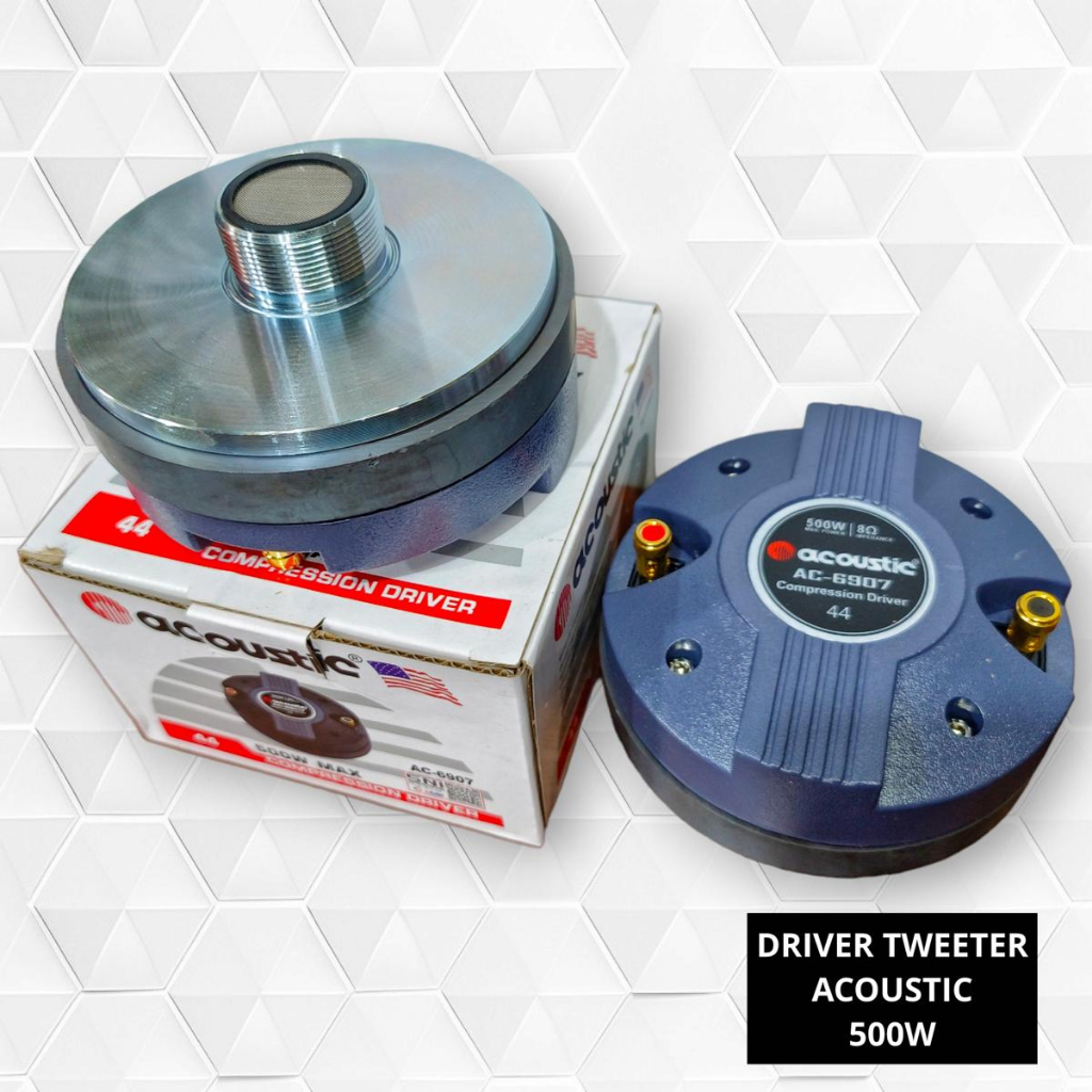 Driver Acoustic 500W 500 Watt Tweeter Corong Spol 44.4mm ORI