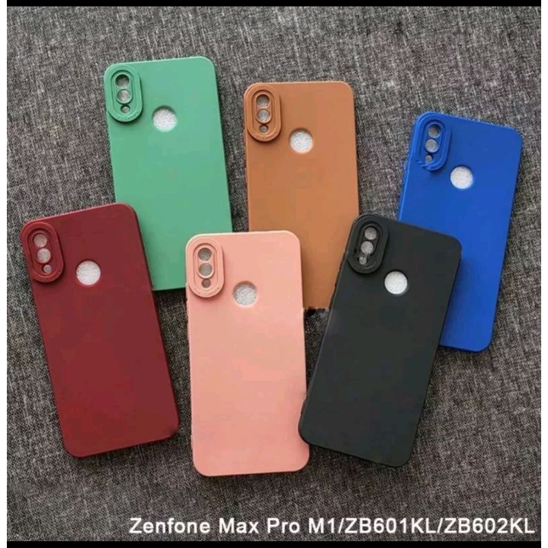 CASE MACARON ASUS ZENFONE MAX PRO M1 SOFTCASE PRO CAMERA FULL PELINDUNG CAMERA SLIKON CASING TERBARU