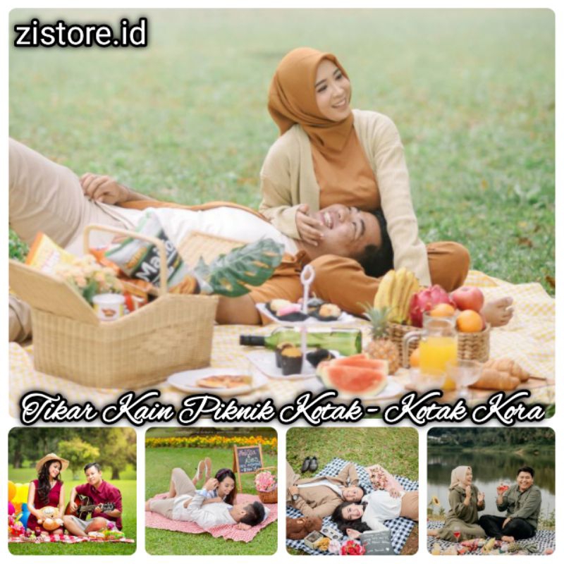 Tikar Kain Piknik Motif Kotak Kotak Estetik || Tikar Piknik || Tikar Estetik || Tikar Kotak Kotak Ko