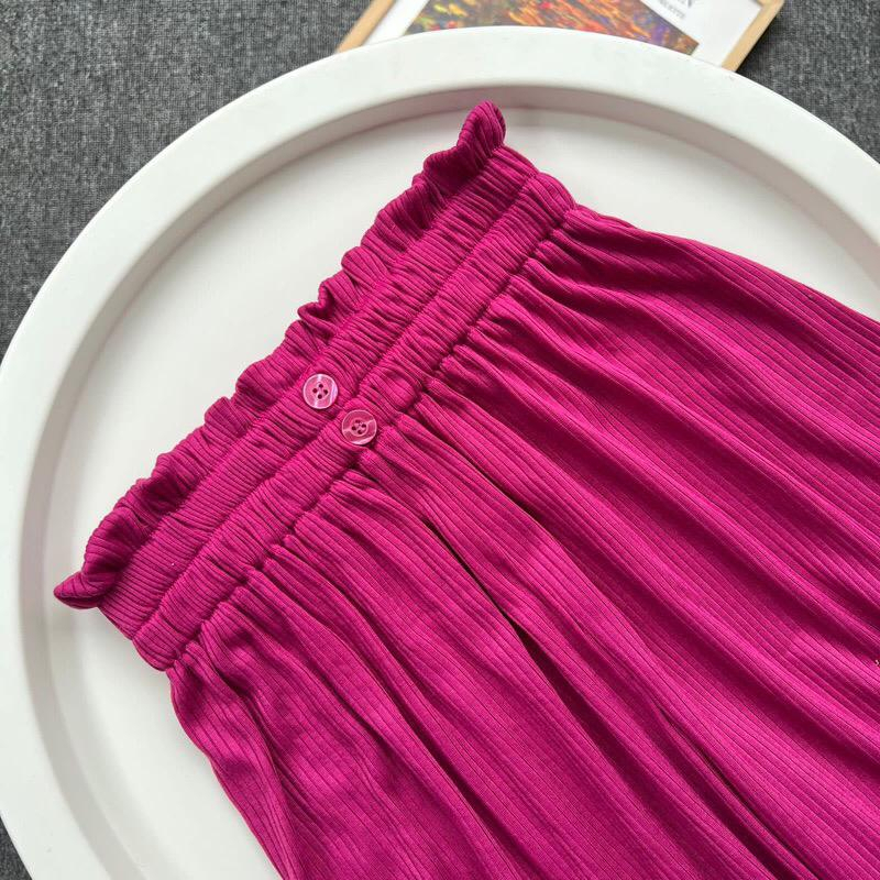 Kulot Knit april Mishin Kulot Knit Kancing dua High waist Korean Wanita Cullotte Pants April Knit kekinian / MISHIN KULOT / Celana Wanita Kulot Terbaru/ Celana panjang Terbaru