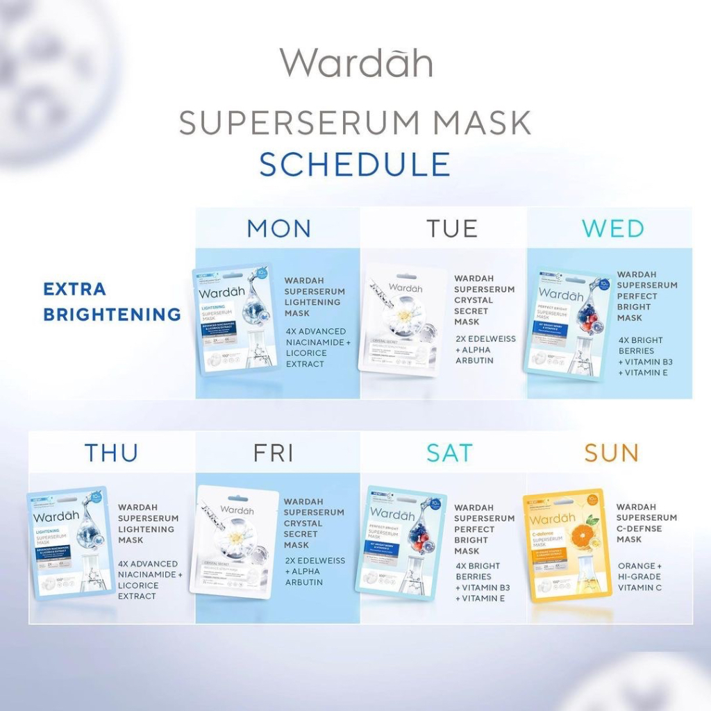 WARDAH Acnederm Superserum Mask Indonesia / Masker Wajah 20ml / Salicylic Acid &amp; Tea Tree Oil / Mengurangi Kadar Minyak Berlebih Pada Wajah / Berjerawat Jerawat Acne Oil Mencerahkan Melembabkan Kulit Muka / Skincare Face Care Series / Facial Essence Sheet