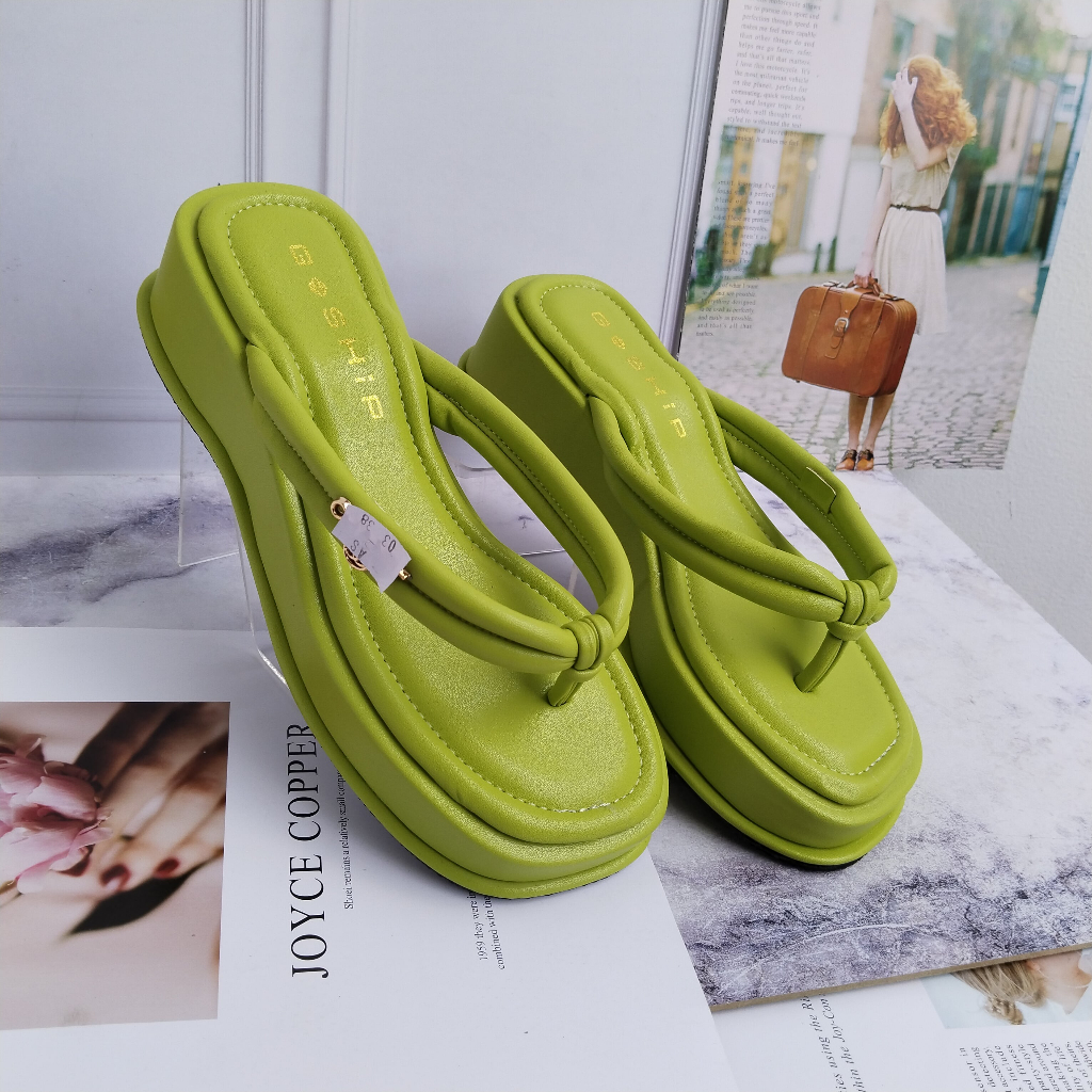 EMERALD CAROLINE SANDAL WEDGES JEPIT DOUBLE WANITA PREMIUM NS-01