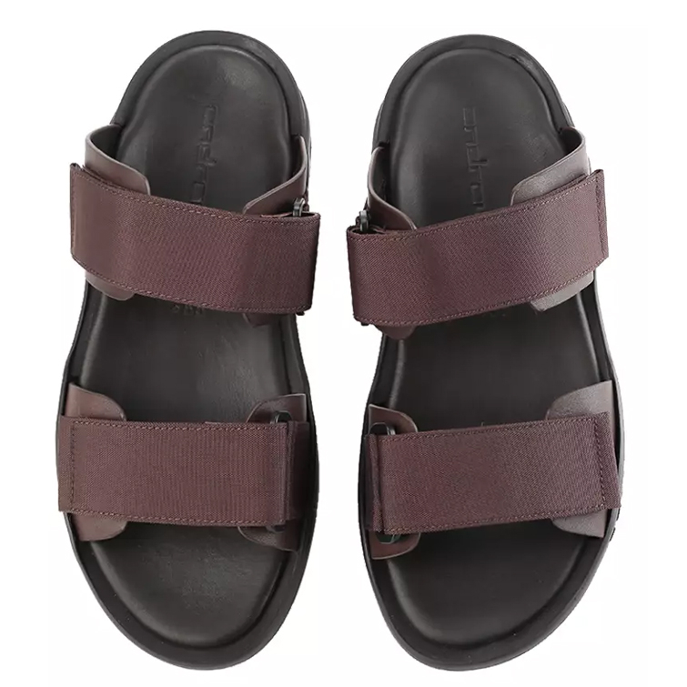 ANDREW SANDAL PRIA TERBARU ORIGINAL CASUAL KULIT BRANDED COKLAT ANMB3