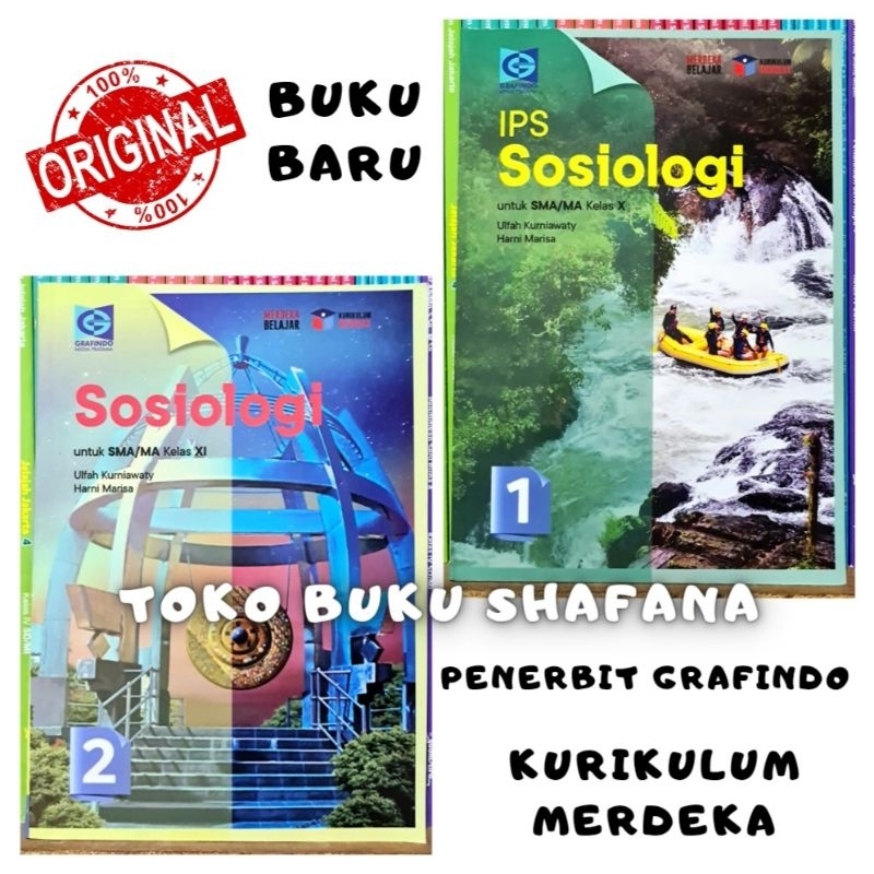 Buku IPS SOSIOLOGI Kelas 10 11 / 1 2 SMA Penerbit Grafindo Kurikulum Merdeka