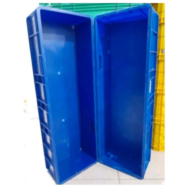 Countener box plastik bekas,UK 1 METERx33x20,bahan sangat tebal tidak mudah pecah