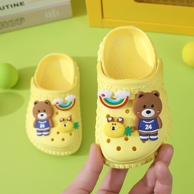 Sandal ANAK BAIM IMPORT sandal pantai anak laki -laki dan perempuan indoor kartun lucu terbaru usia 1-3 tahun dan 4-6 tahun