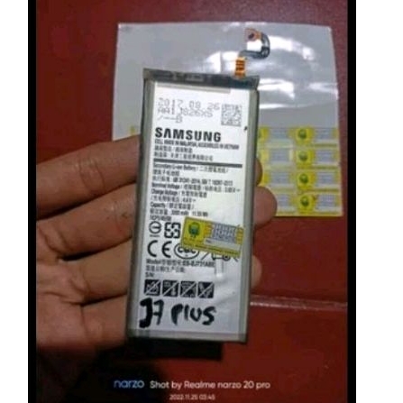 batre samsung j7 plus c710 c7 2017 asli ori original copotan cabutan normal dijamin awet sudah di ca