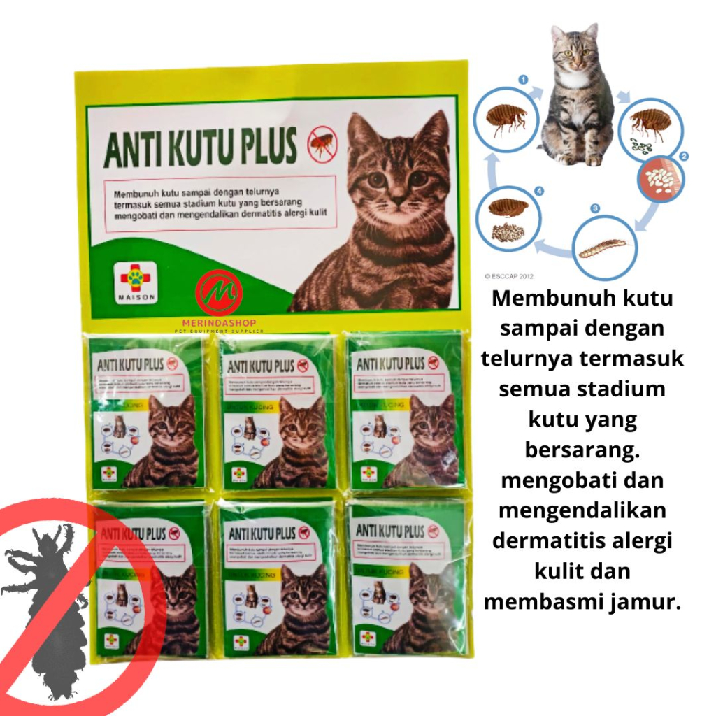 Obat kutu Ampuh Untuk Kucing Ukuran SACHET