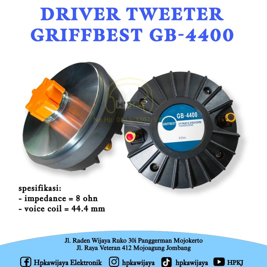 DRIVER TWEETER GRIFFBEST GB-4400 driver twiter griffbest gb 4400 GB4400