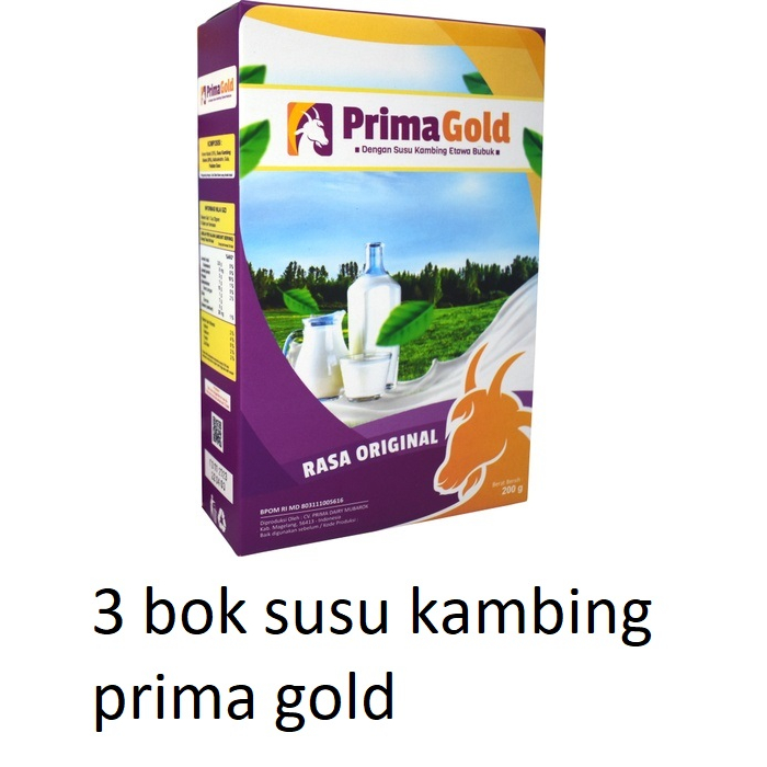 

paket 3 Box Susu PRIMA GOLD ORIGINAL 100%