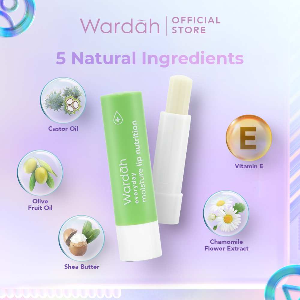 Wardah Everyday Fruity Sheer Lip Balm | Pelembab Bibir