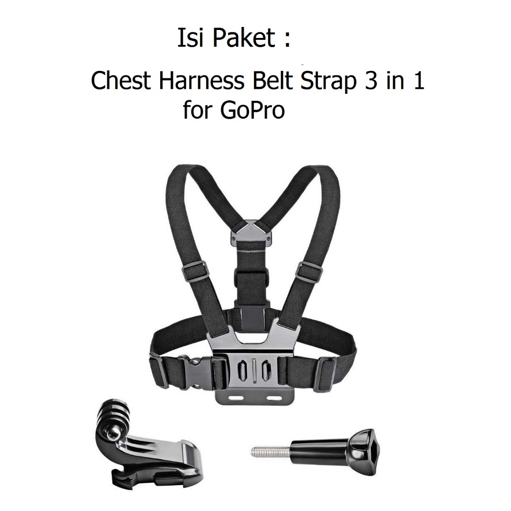 Tali Dada Chest Harness Belt Strap 3in1 GoPro Action SJ Brica Yi Cam