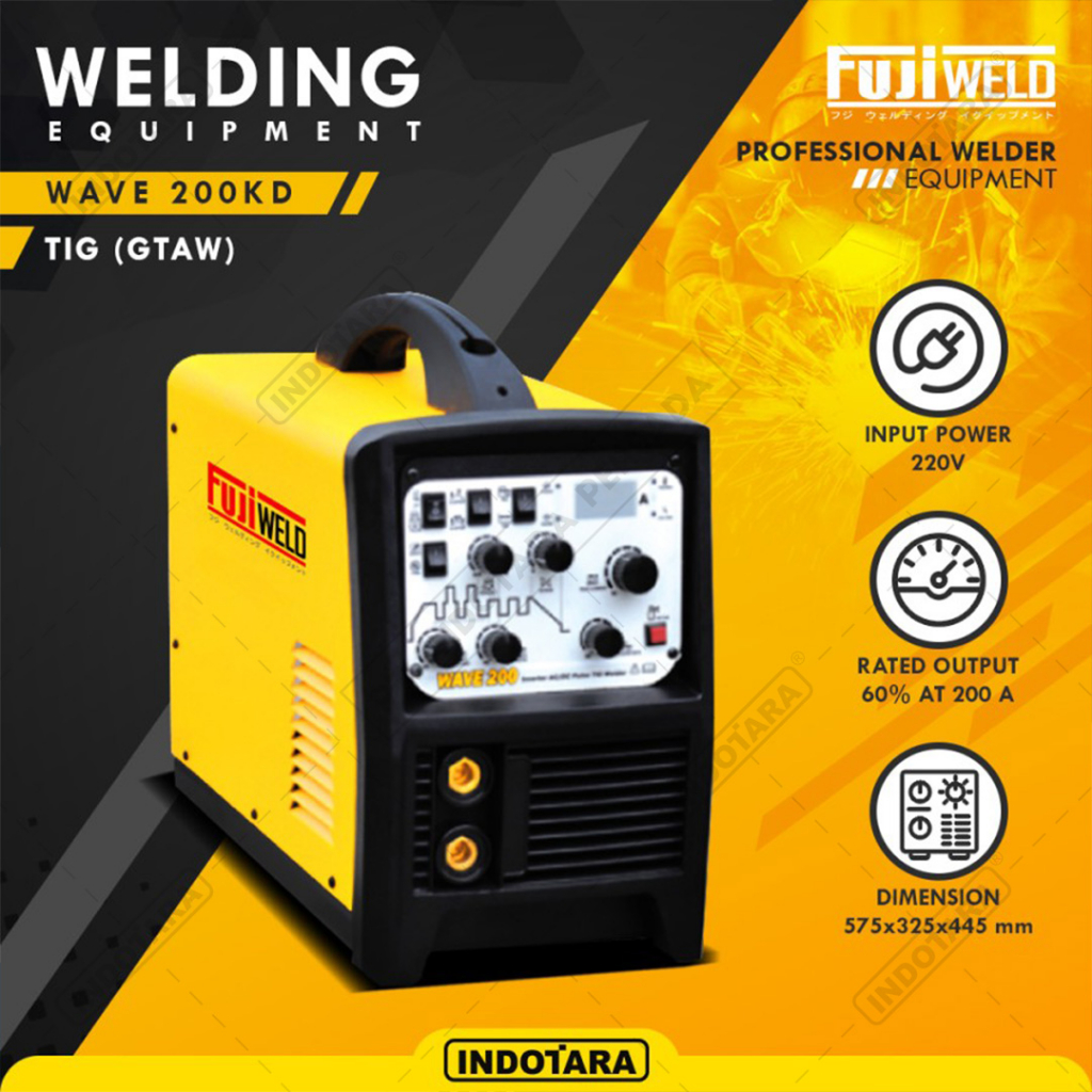 Mesin Las Fujiweld TIG (GTAW) Welding Wave 200KD