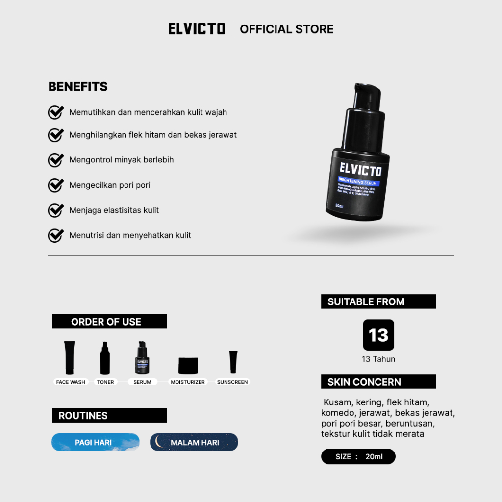 Elvicto Brightening Serum 20 ml