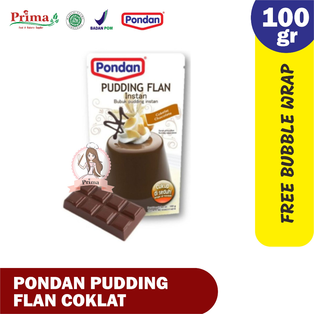 

Pondan pudding flan coklat 100gr