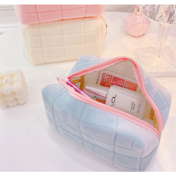 Pouch Make Up Pillow /Pouch Make Up Kualitas Import/Pouch Cute Pillow Warna Pastel