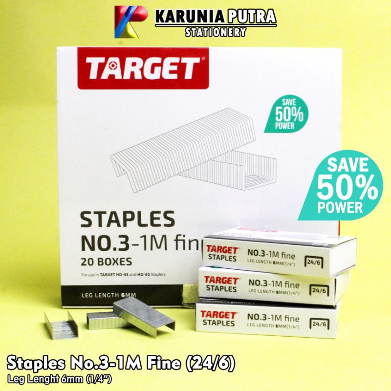 

Staples TARGET 24/6 No. 3-1M 1pack