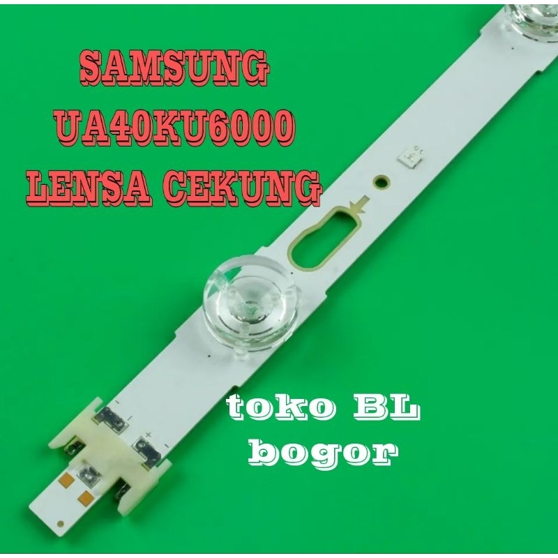 Lampu led bl backlight samsung ua40ku6000 40ku6000 lensa cekung