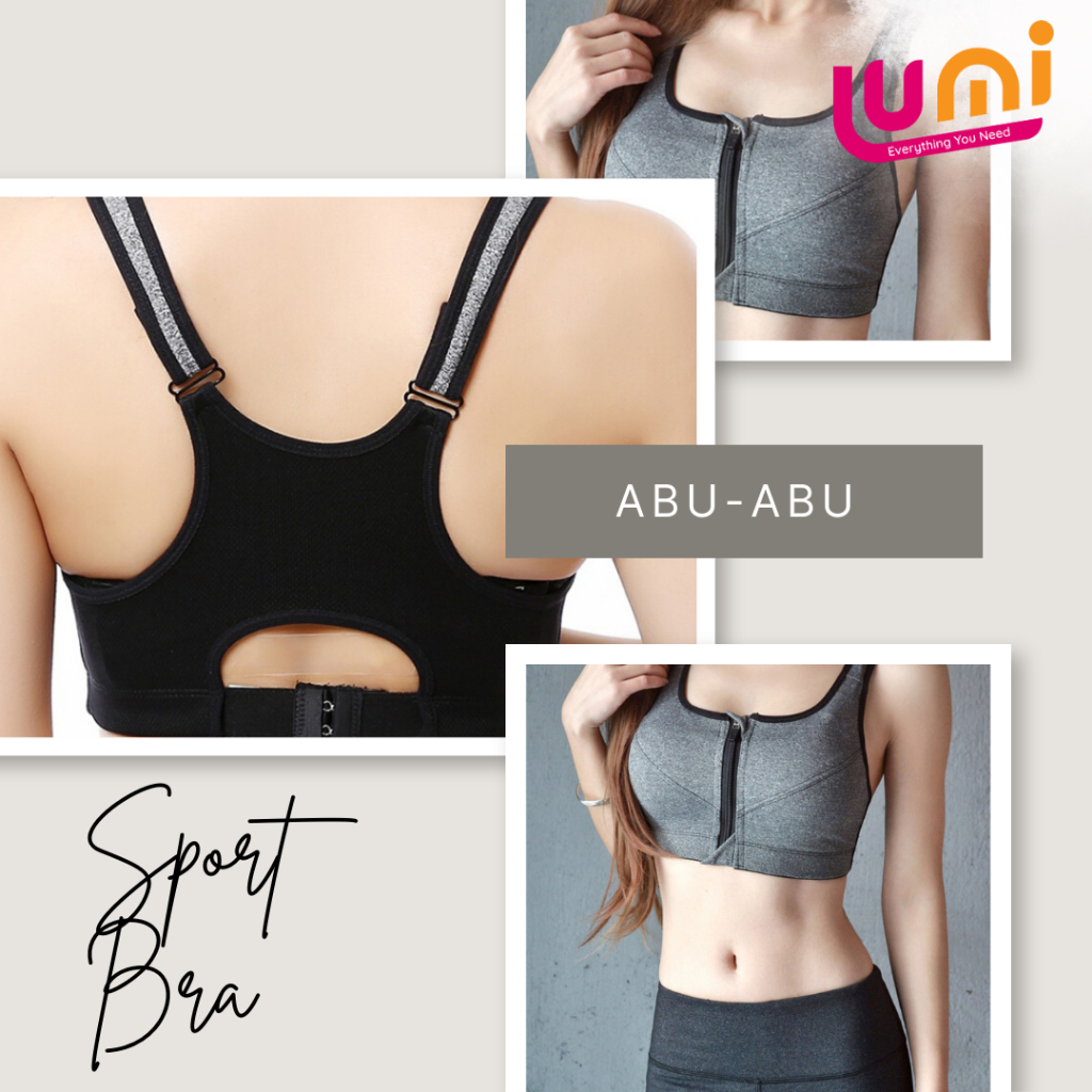 Sport Bra Resletting Zipper / Resleting Depan / Sport Bra Seleting