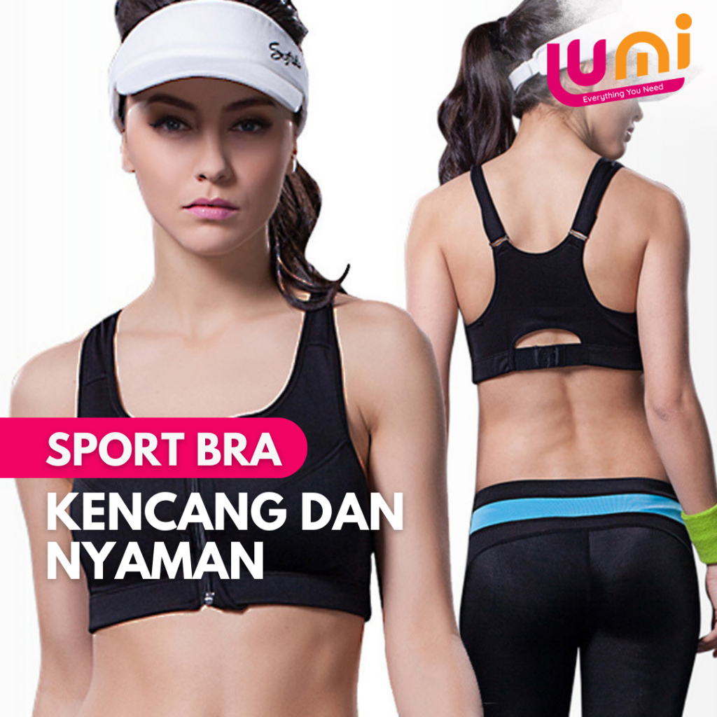 Sport Bra Resletting Zipper / Resleting Depan / Sport Bra Seleting