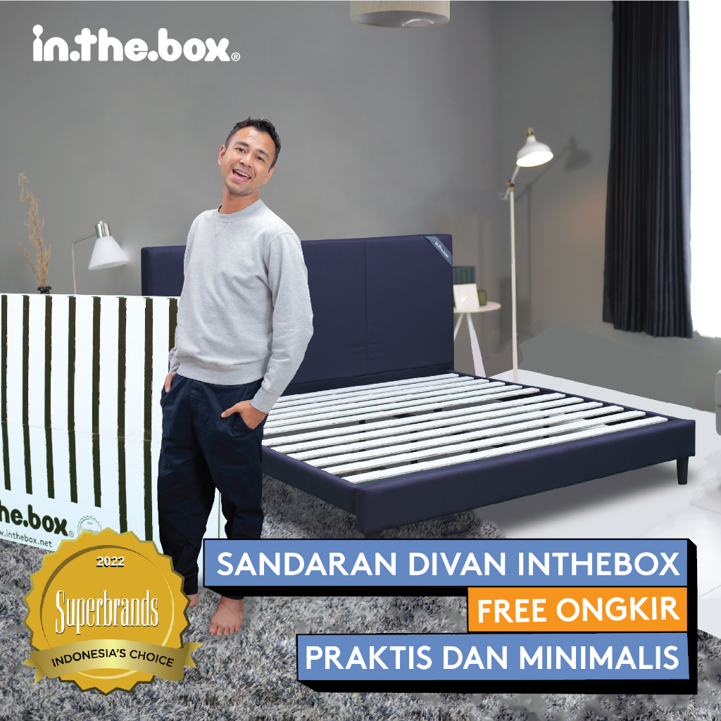 Divan Sandaran INTHEBOX - Ukuran (90x200, 100x200, 120x200, 140x200, 160x200, 180x200, 200x200)