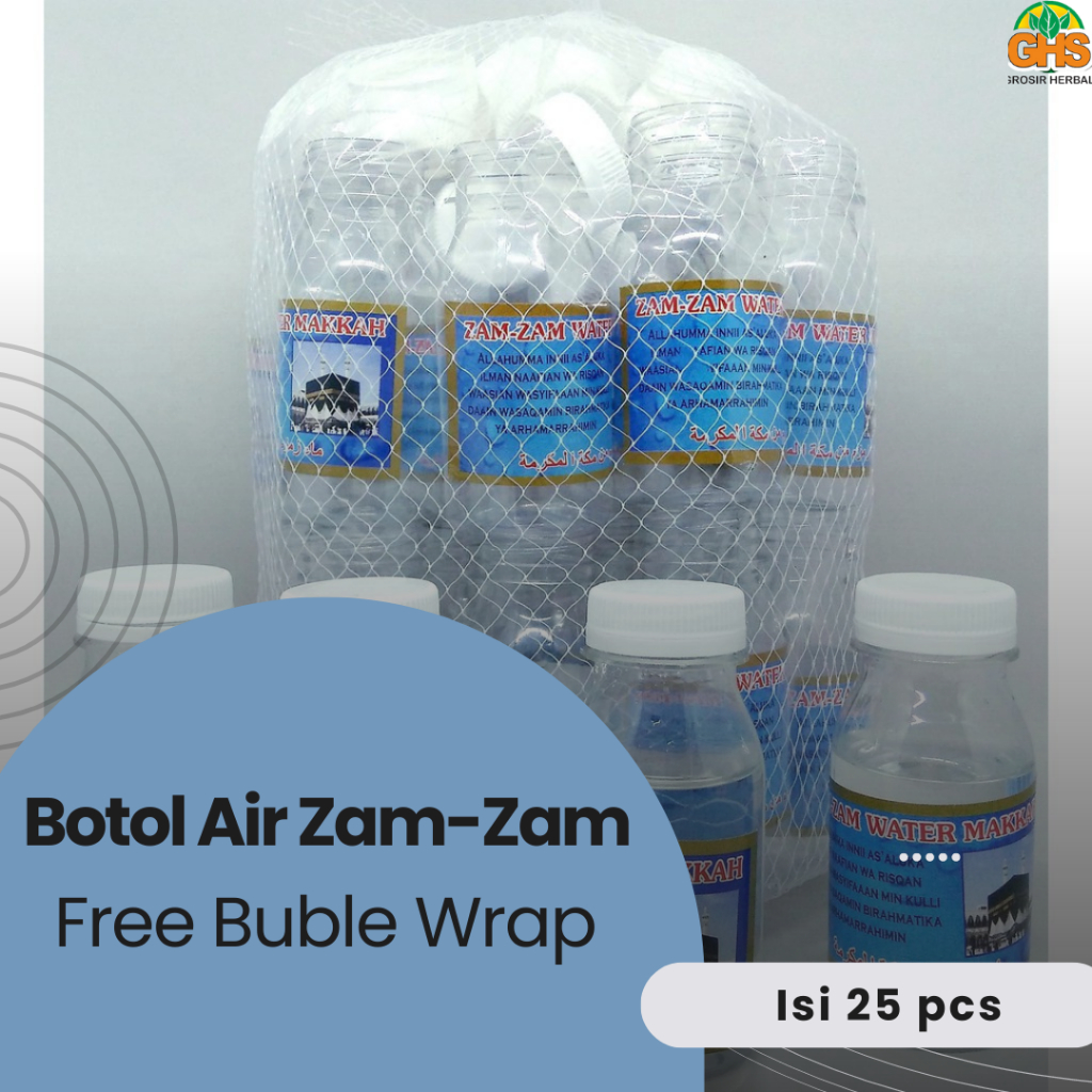 Botol Kosong Air ZAM ZAM 30ml 80 ml Botol Kosong Zam Zam 80ml isi 25pcs
