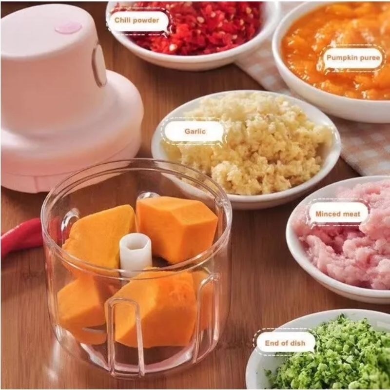 KD 1 Chopper Electric Garlic / Alat Pencacah Bawang / Blender Capsul Mini / Blender Listrik / Blender Mini Manual