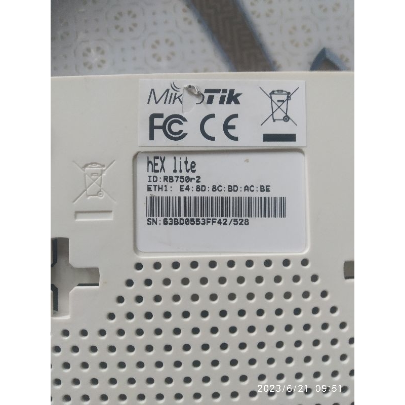 mikrotik rb750r2  bekas