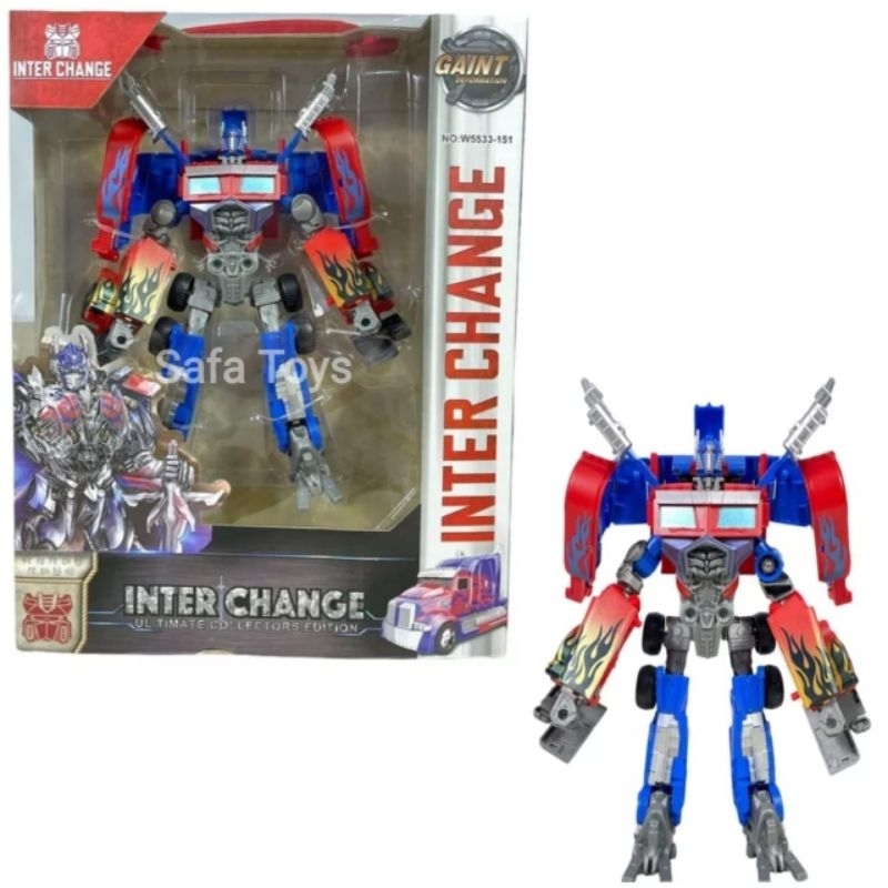 MAINAN ROBOT TRANSFORMER BUMBLE BEE DAN OPTIMUS PRIME 2 IN 1 ROBOT MOBIL TRANSFORMERS