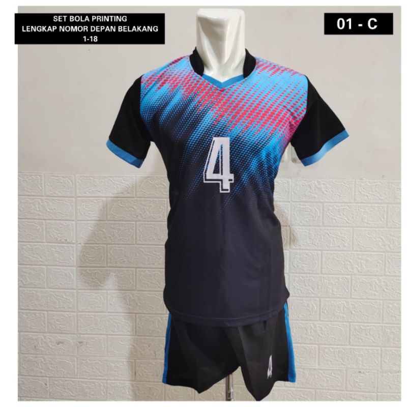 Baju bola / celana bola / celana pendek / kaos bola futsal / kostim bola 18stel