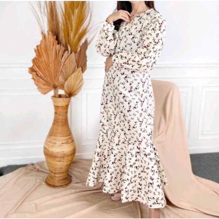 AIMEL FISHTAIL MAXI DRESS WANITA XL (LD 100, P 133)