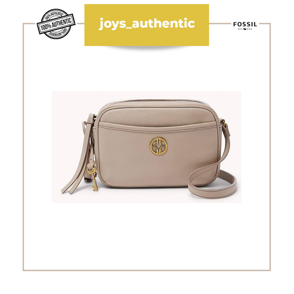 Tas Wanita Fossil Brennon Camera Bag Graystone Woman Bag Authentic Original