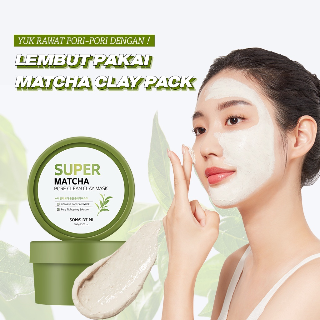 SOME BY MI Super Matcha Pore Clean Clay Mask 100gr 100% ORI KOREA