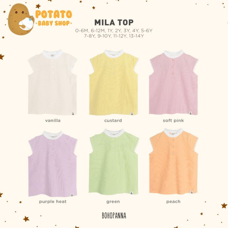 Bohopanna Mila Top 0Month s/d 8Years - Atasan Boho Baby