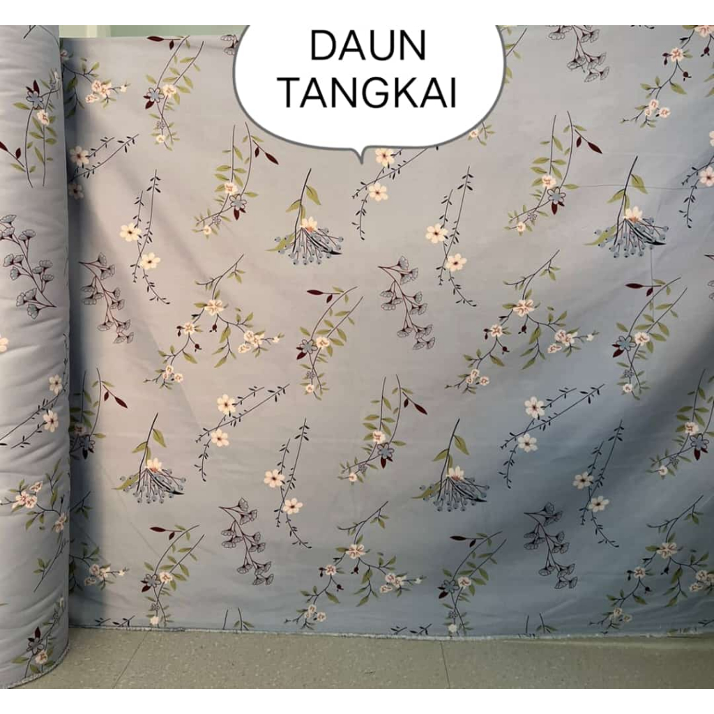 [DAUN 1 METER] Kain Katun Disperse Grade A