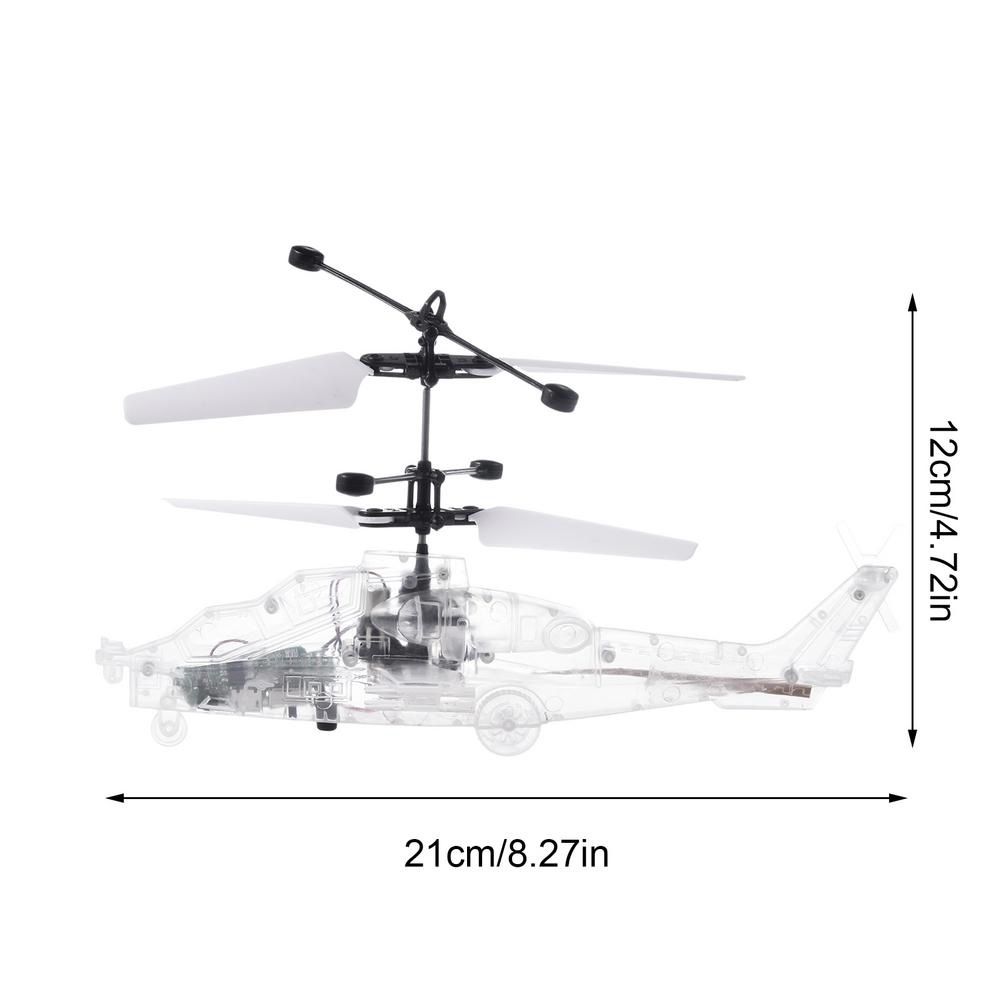 Mainan Anak Helikopter LED Dengan Remote Control Sensor Tangan