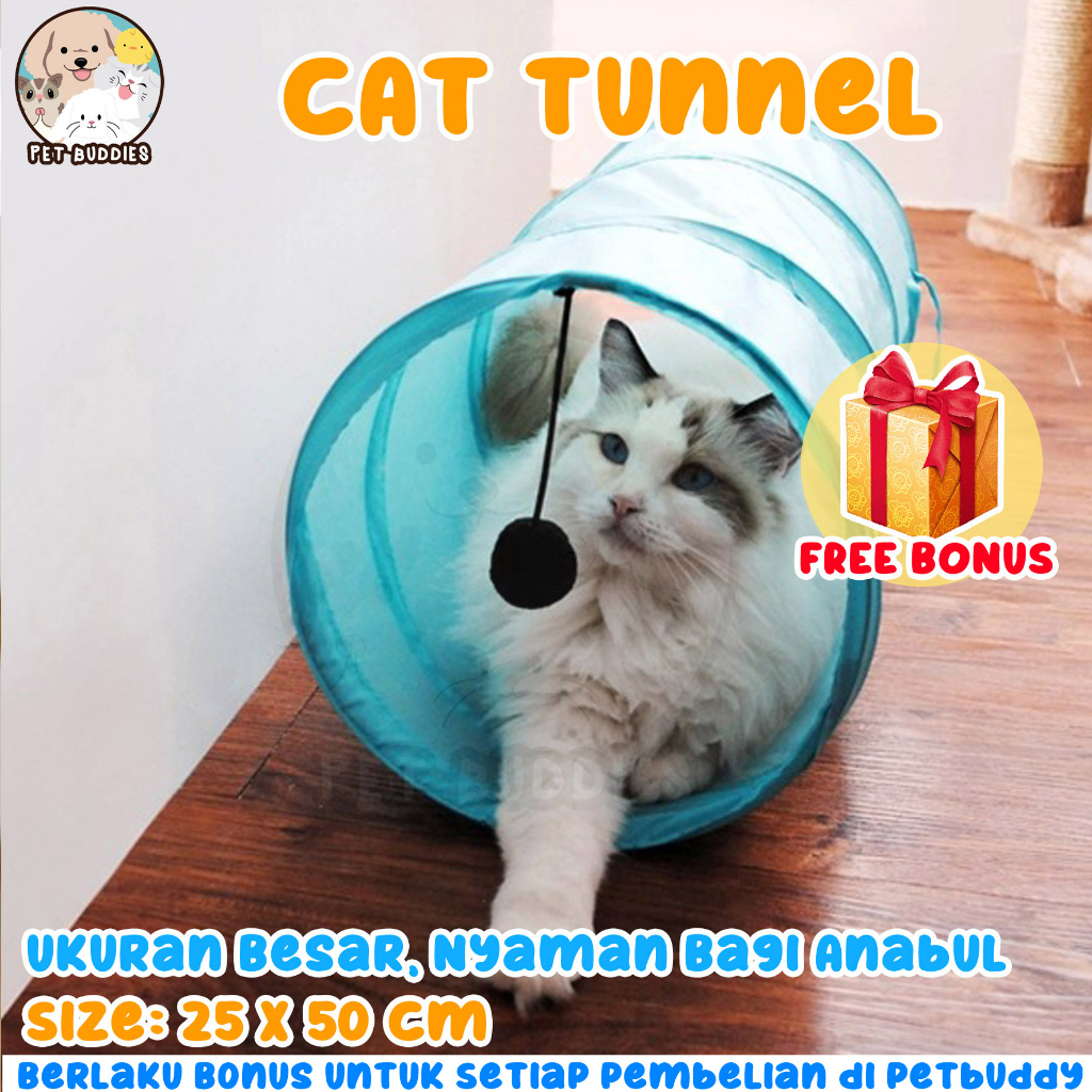 Mainan Kucing Cat Tunnel Terowongan Kucing Portable