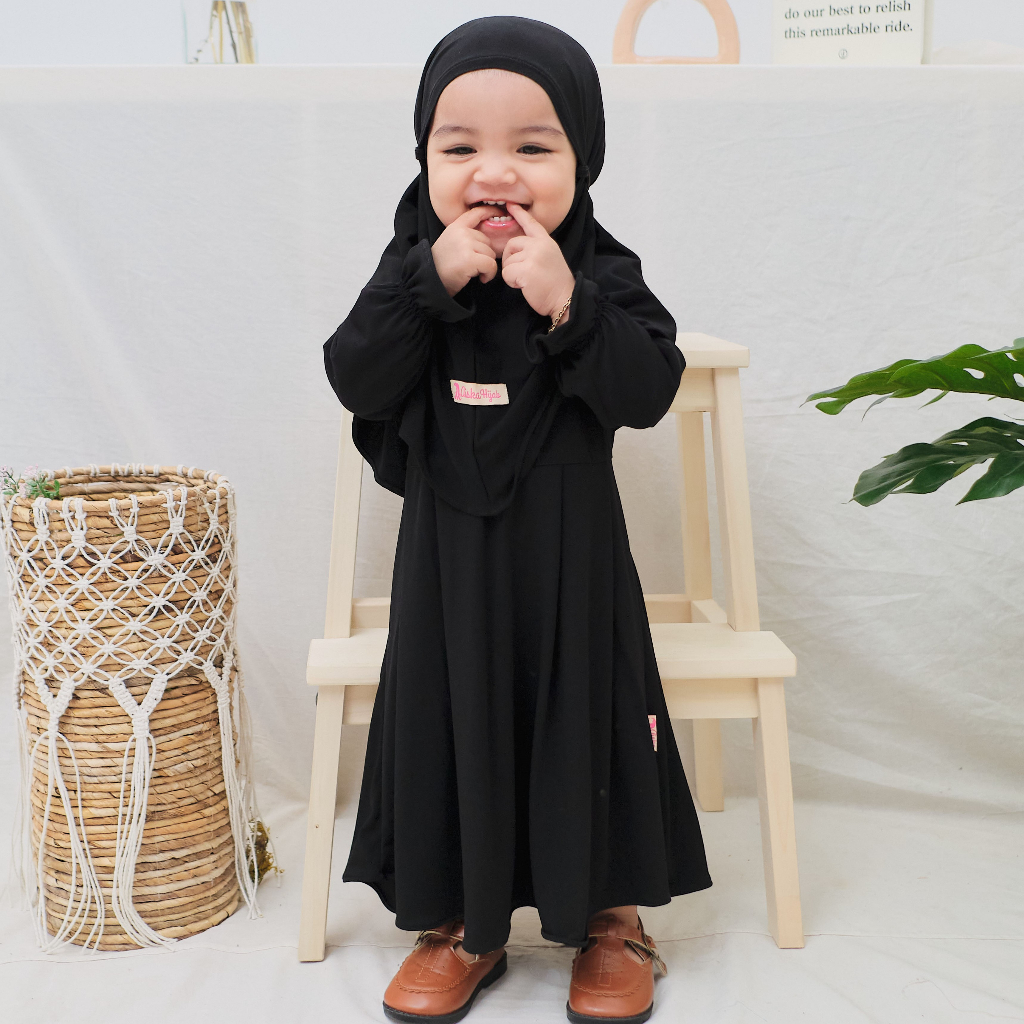 Termurah Gamis anak Perempuan Aiska Untuk Anak Usia 1-8 Tahun Jersey Premium