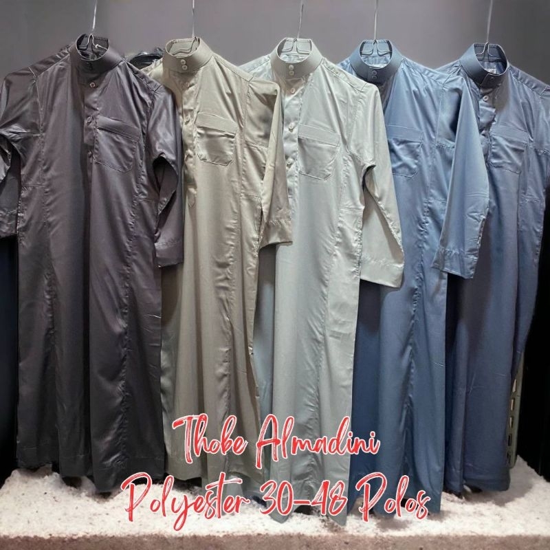 Jubah Thobe almadini polyester Anak-remaja