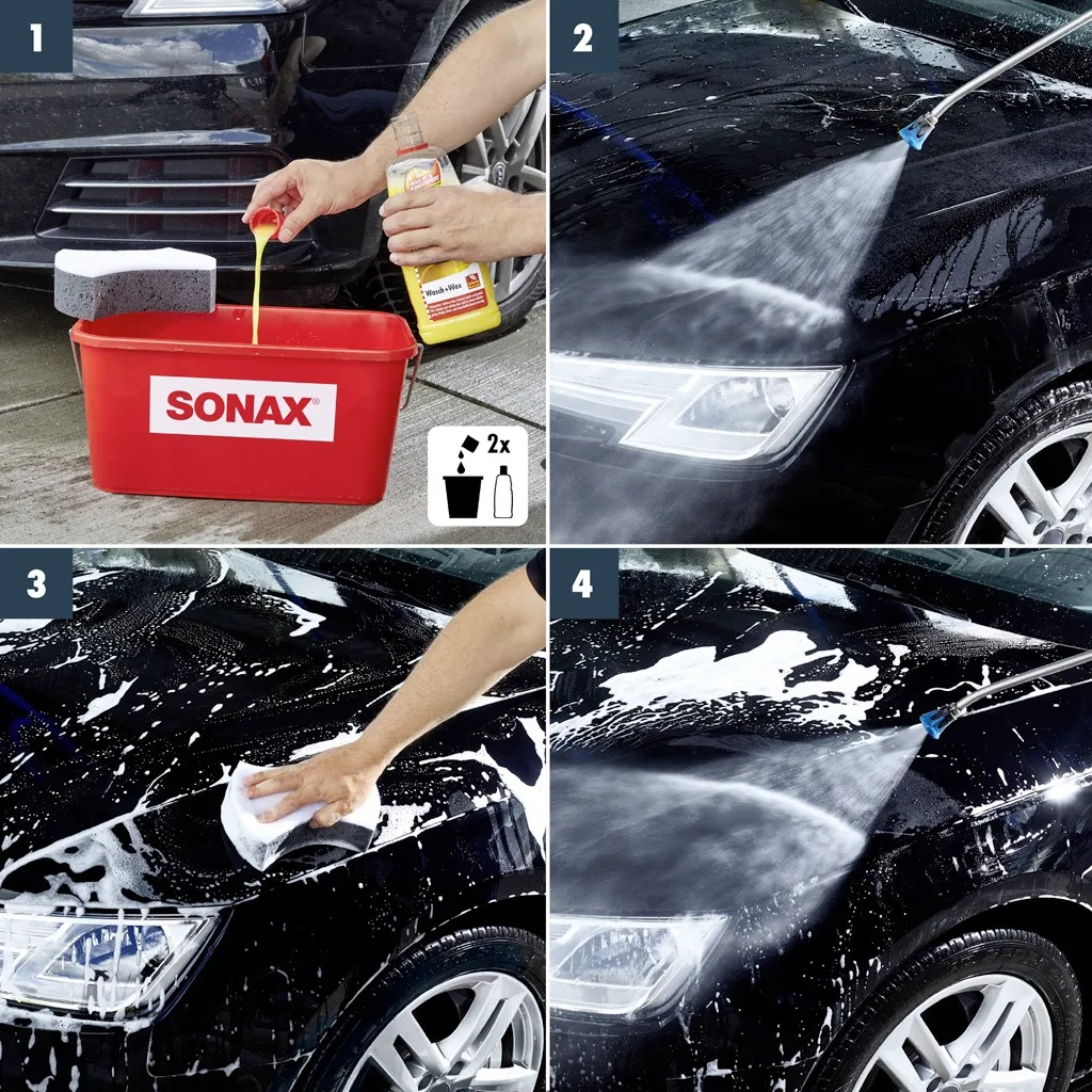 SONAX Wash and Wax Carnauba Shampoo Mobil Konsentrat Bersih Kilap MURAH