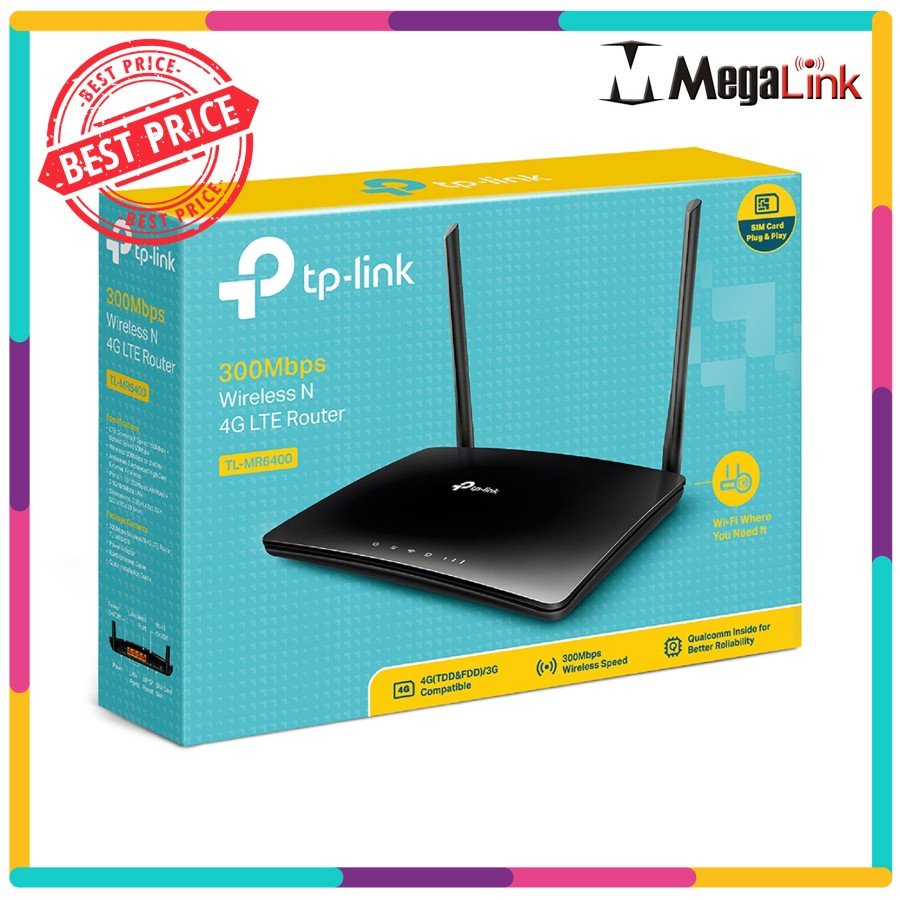 TP LINK ROUTER MR6400 SIM CARD