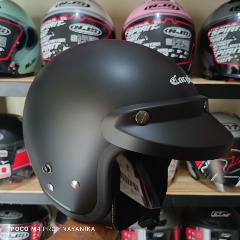 helm cargloss hitam doff original