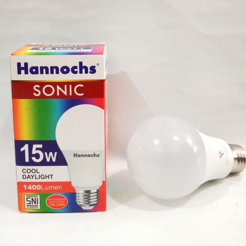 Lampu Led Bulb Hannochs Sonic 15 watt Putih