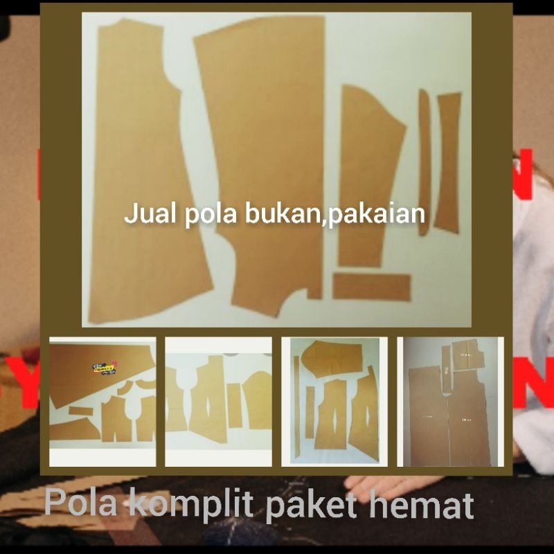 Partenzil {}Pola Paket Komplit Baju Wanita ,Gamis Busui,Tunik,Kulot,Kebaya Kartini,Kebaya Kutu