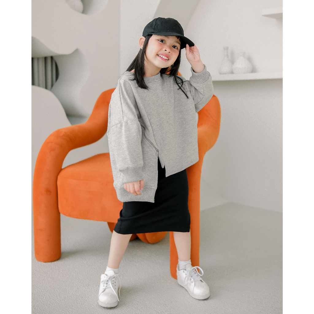 NECTOR SWEATER | Sweater Anak Perempuan | Sweater Anak Oversize | Atasan Anak Perempuan | Sweater Baby Terry Anak