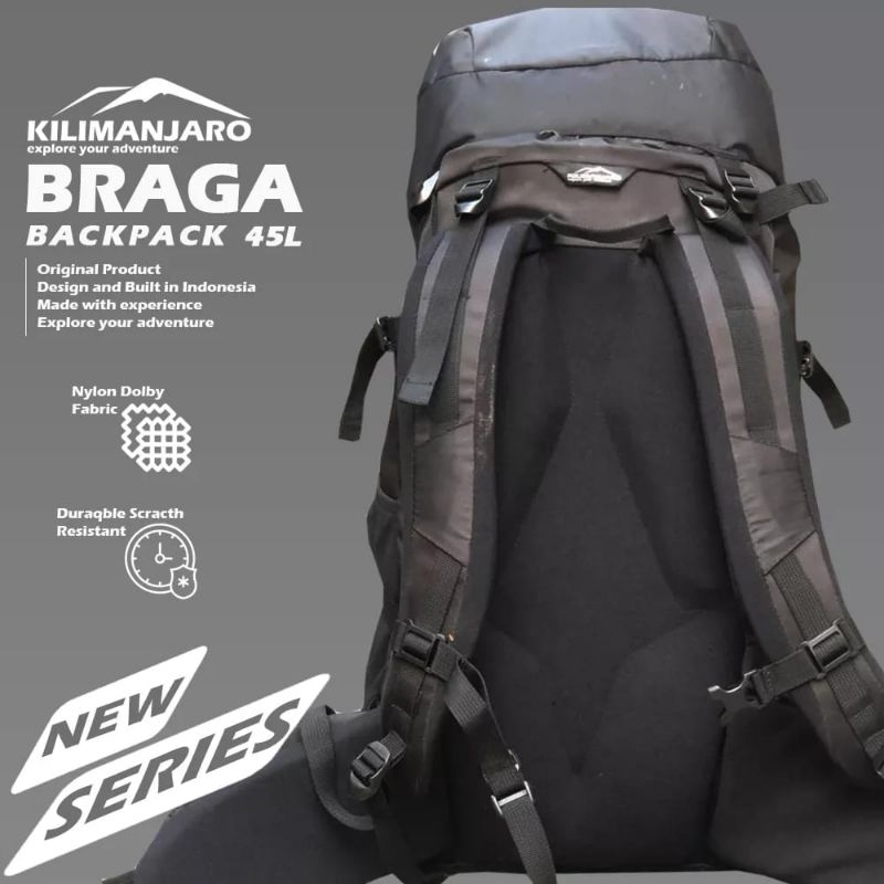 Tas Carrier Kilimanjaro Braga 45 L - Tas Gunung Kilimanjaro BRAGA 45L