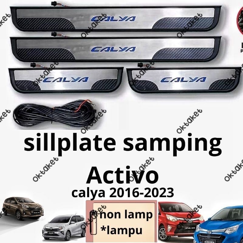 sillplate samping Calya Sigra 2016 2018 2020 2023 Activo Lampu &amp; Non lamp