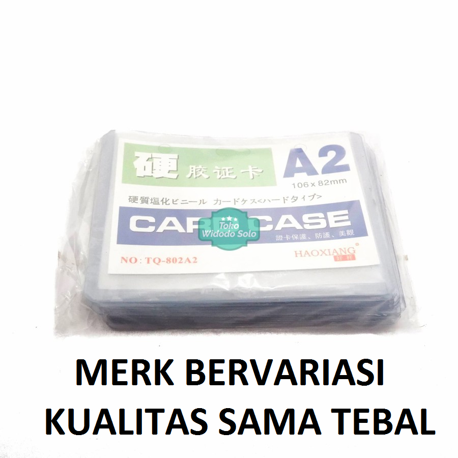 

Plastik ID Card Case A2 Name Card Name Tag Landscape - 1 Pack Isi 20 Buah