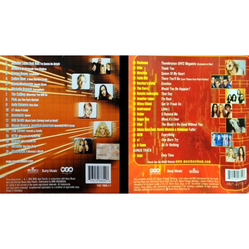 dvd music max 9 & max 10 album